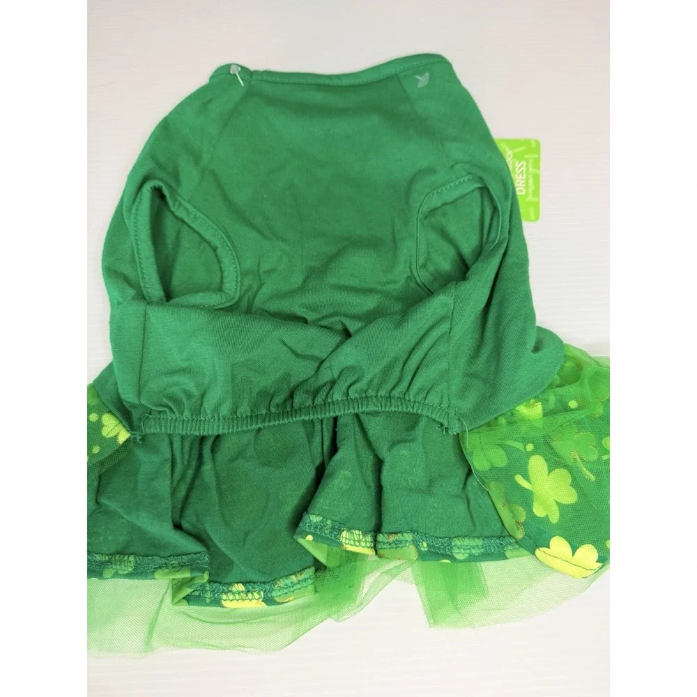Top Paw Dog Dress Little Miss Lucky St Patrick's Day Size Small NWT